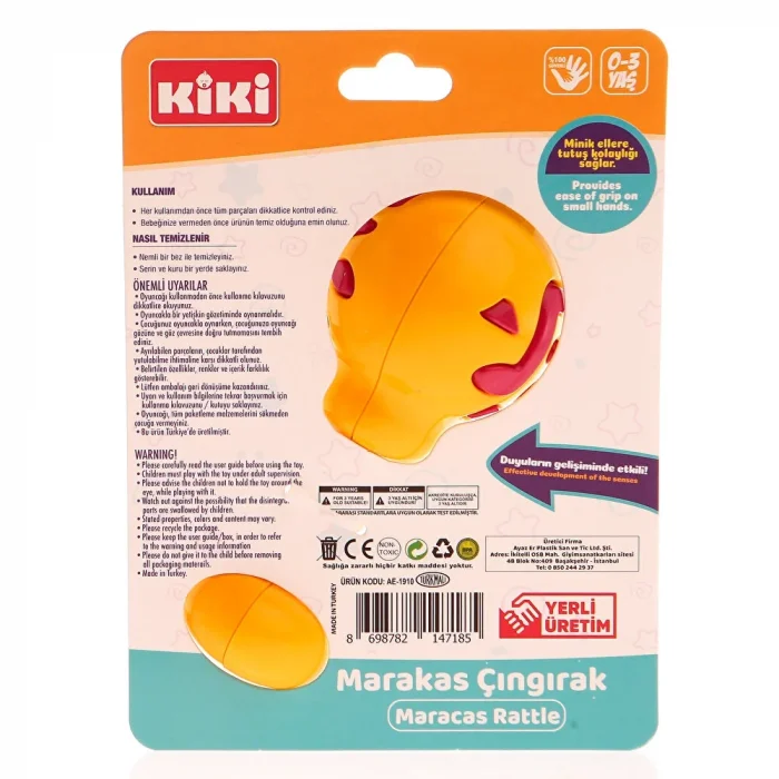 Mey İthalat® Kiki Marakas Çıngırak AE-1910