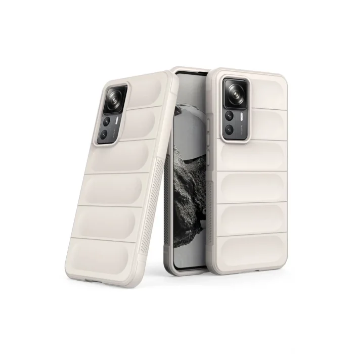 Mey İthalat®   Mi 12T Pro Kılıf Optimum Silikon - Krem