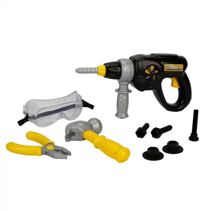 Mey İthalat® My Workshop Matkaplı Tamir Seti 9 Parça