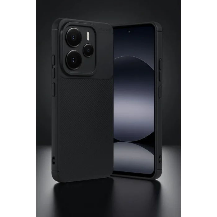 Mey İthalat®   Note 14 5G Auto Focus Karbon Kapak - Siyah