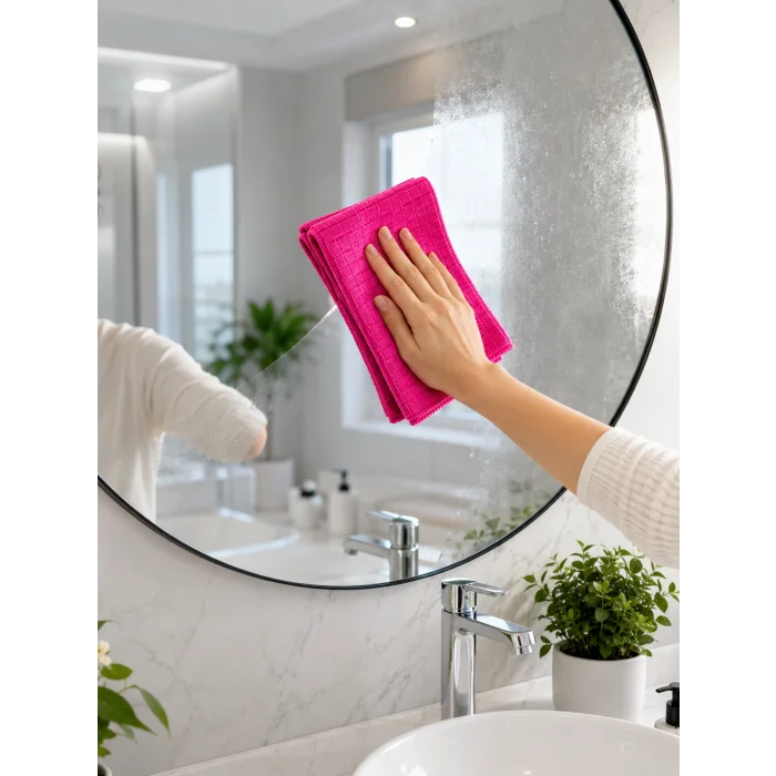 Mey İthalat® PEMBE KARELİ BEZ