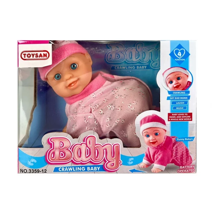 Mey İthalat® Pilli Emekleyen Sesli Bebek