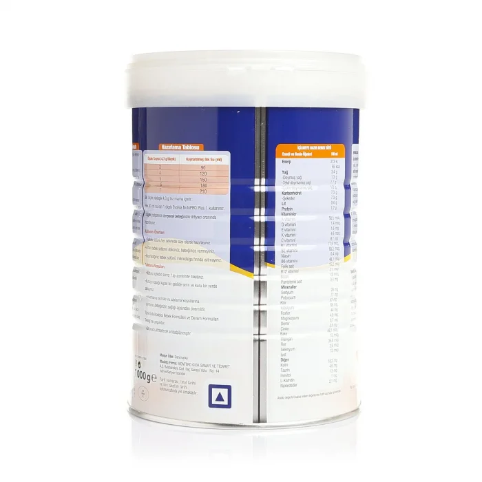 Mey İthalat® Plus Bebek Sütü 1 800 Gr