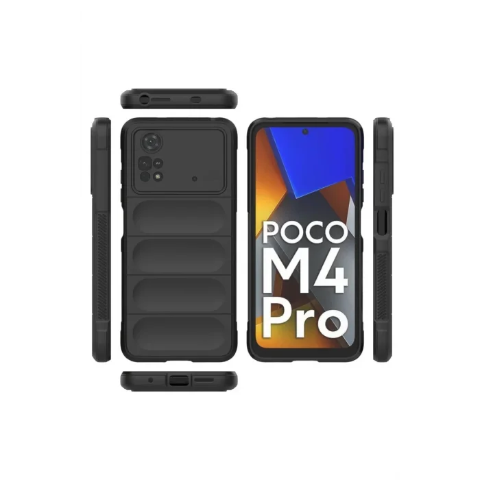Mey İthalat®   Poco M4 Pro 4G Kılıf Optimum Silikon - Siyah