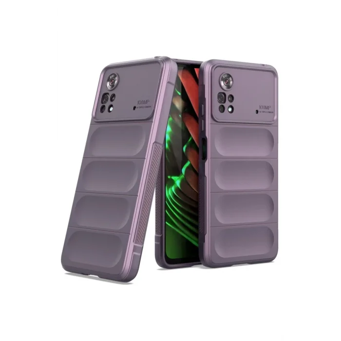 Mey İthalat®   Poco X4 Pro 5G Kılıf Optimum Silikon - Mor