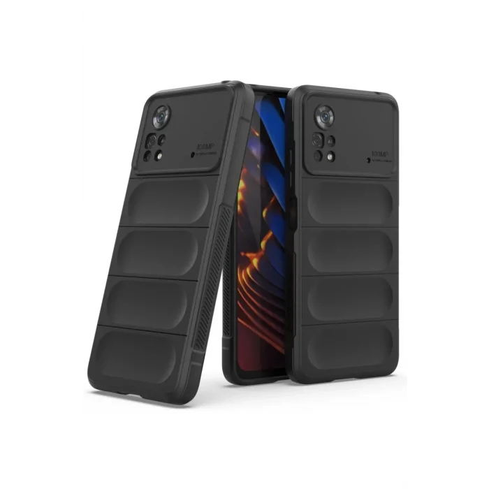 Mey İthalat®   Poco X4 Pro 5G Kılıf Optimum Silikon - Siyah