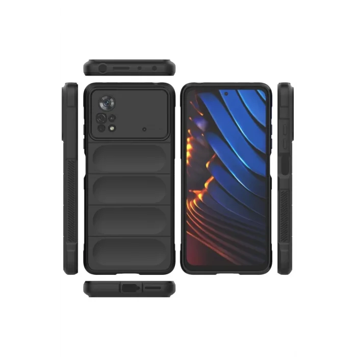 Mey İthalat®   Poco X4 Pro 5G Kılıf Optimum Silikon - Siyah