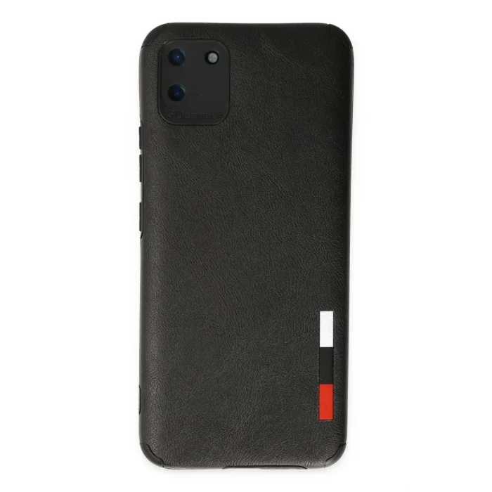 Mey İthalat®  Realme C11 Kılıf Loop Deri Silikon - Siyah