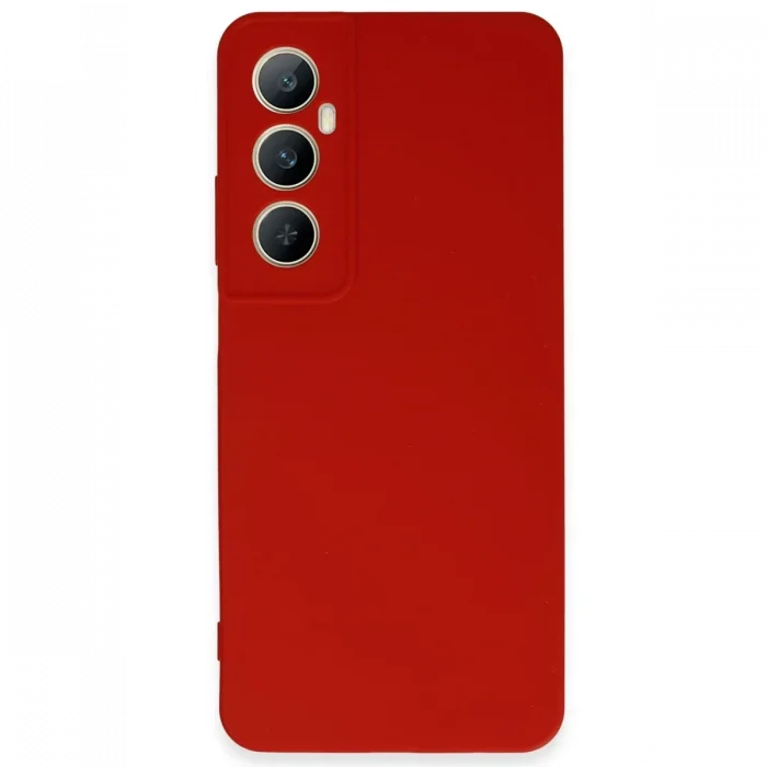 Mey İthalat®  Realme C65 Kılıf First Silikon - Kırmızı