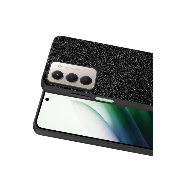 Mey İthalat®   Redmi 15 4G Bright Simli Kapak - Siyah
