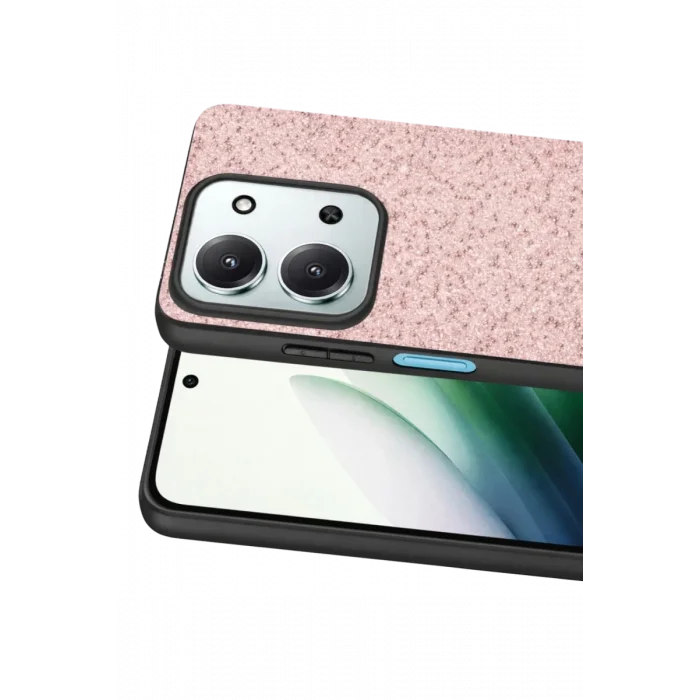 Mey İthalat®   Redmi 15C 4G Bright Simli Kapak - Pembe