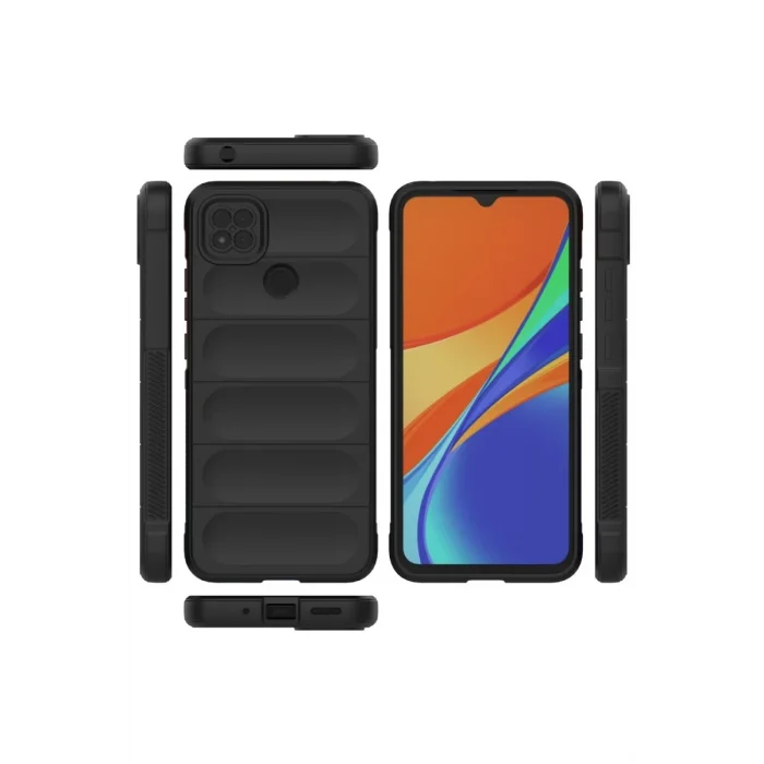 Mey İthalat®   Redmi 9C Kılıf Optimum Silikon - Siyah