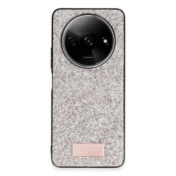 Mey İthalat®   Redmi A3 4G Bright Simli Kapak - Gold