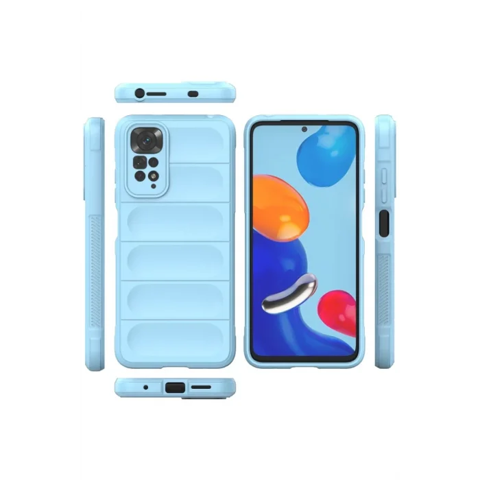 Mey İthalat®   Redmi Note 11 Kılıf Optimum Silikon - Sky Blue