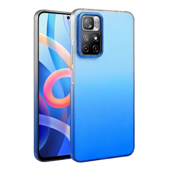 Mey İthalat®   Redmi Note 11 Pro Glossy Kapak - Mavi