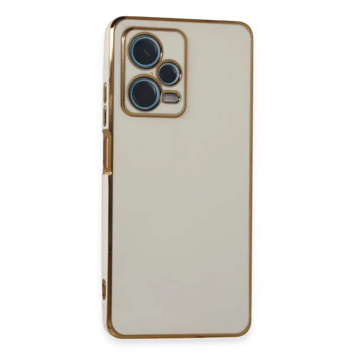 Mey İthalat®   Redmi Note 12 Pro Plus Kılıf Volet Silikon - Beyaz