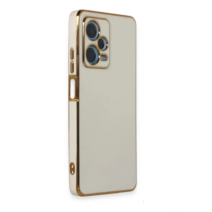 Mey İthalat®   Redmi Note 12 Pro Plus Kılıf Volet Silikon - Beyaz