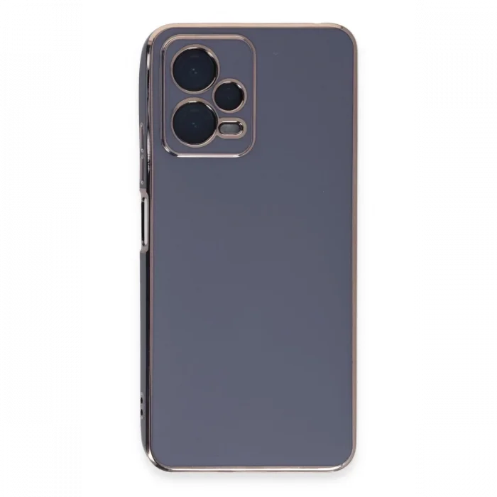 Mey İthalat®   Redmi Note 12 Pro Plus Kılıf Volet Silikon - Mavi