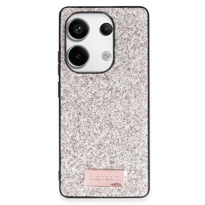 Mey İthalat®   Redmi Note 13 Pro 4G Bright Simli Kapak - Gold