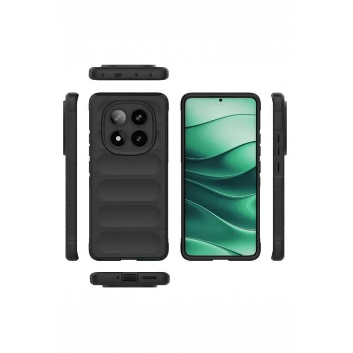 Mey İthalat®   Redmi Note 14 Pro 4G Kılıf Optimum Silikon - Siyah