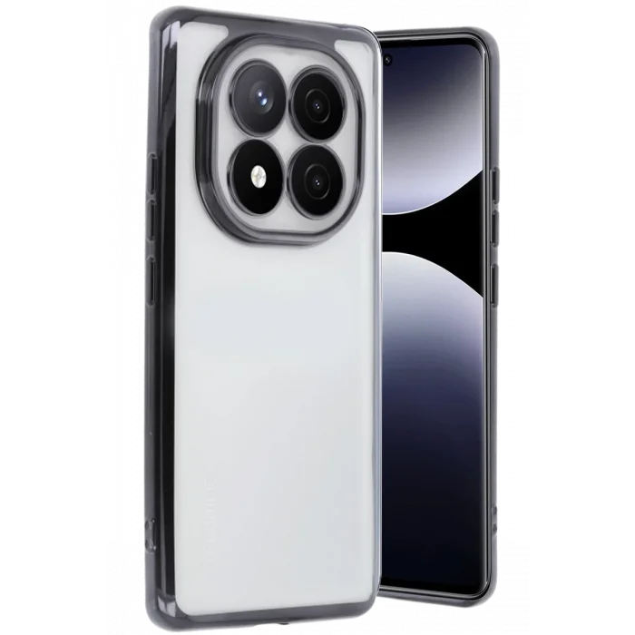 Mey İthalat®   Redmi Note 14 Pro Plus Kılıf  Lensli Silikon - Siyah