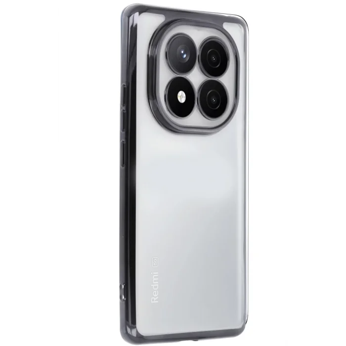 Mey İthalat®   Redmi Note 14 Pro Plus Kılıf  Lensli Silikon - Siyah