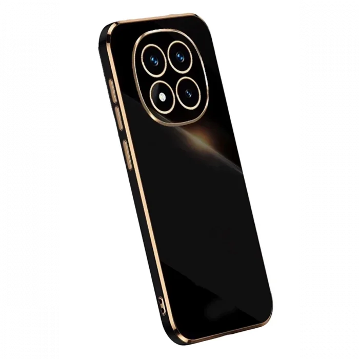 Mey İthalat®   Redmi Note 14 Pro Plus Kılıf Volet Silikon - Siyah