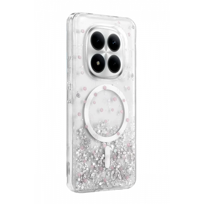 Mey İthalat®   Redmi Note 15 4G Misk Simli Magsafe Kapak - Desen 1
