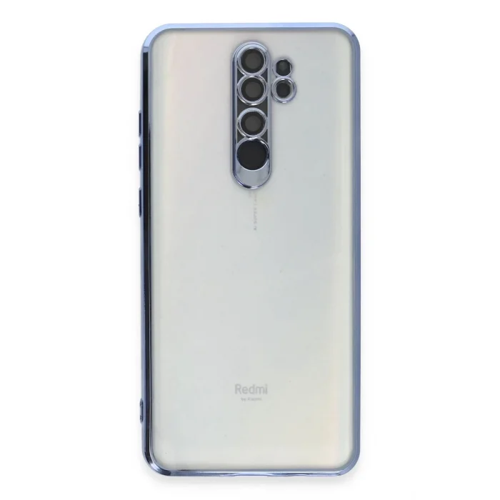 Mey İthalat®   Redmi Note 8 Pro Kılıf  Lensli Silikon - Açık Mavi