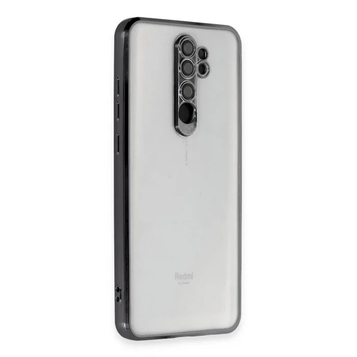 Mey İthalat®   Redmi Note 8 Pro Kılıf  Lensli Silikon - Siyah