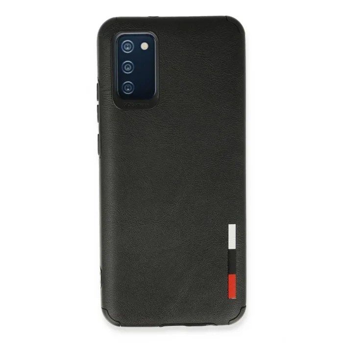 Mey İthalat®  Samsung Galaxy A03S Kılıf Loop Deri Silikon - Siyah