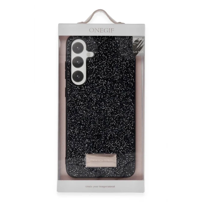 Mey İthalat®  Samsung Galaxy A05S Bright Simli Kapak - Derin Mor