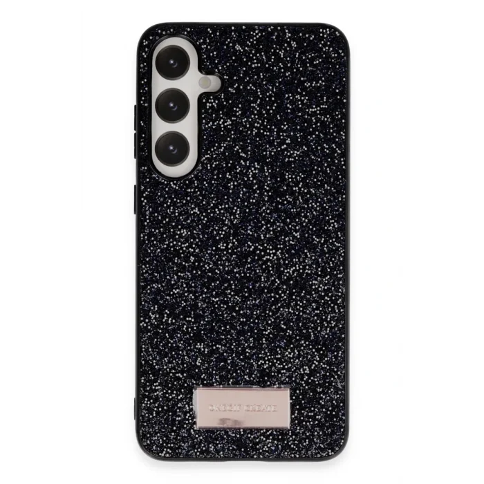 Mey İthalat®  Samsung Galaxy A05S Bright Simli Kapak - Siyah