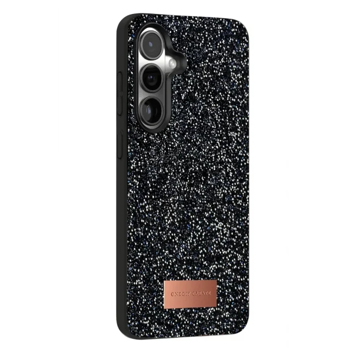 Mey İthalat®  Samsung Galaxy S24 Plus Bright Simli Kapak - Siyah