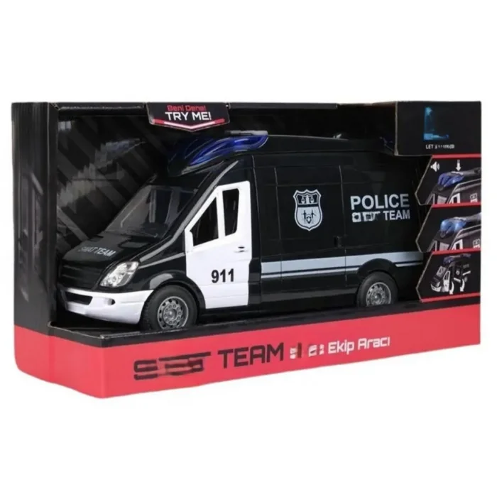 Mey İthalat® Sesli Ve Işıklı Polis Minibüsü