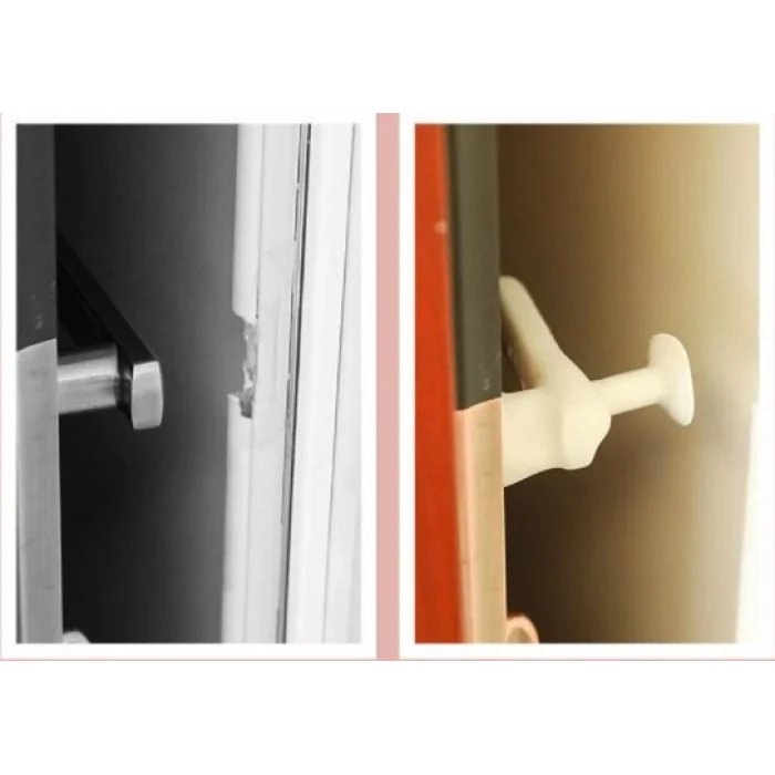 Mey İthalat® Silikon Duvar Koruyucu Kapı Stoperi GRİ