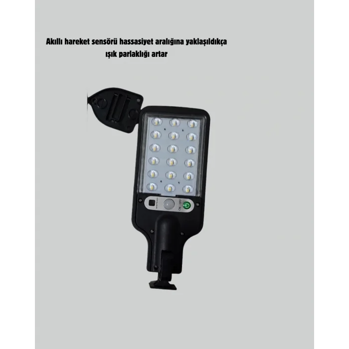 Mey İthalat® STL616 SENSÖRLÜ SOLAR SOKAK LAMBASI