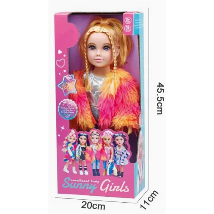 Mey İthalat® Tatlı Moda Oyuncak Bebeği 40 cm