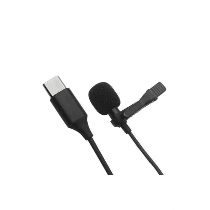 Mey İthalat®  Type-C 2 Metre Double Mikrofon - Siyah