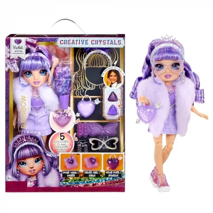 MGAE, Rainbow High Violet - Kristal Serisi Bebeği, Rainbow High