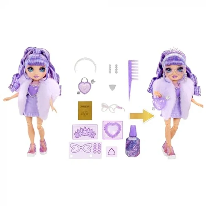 MGAE, Rainbow High Violet - Kristal Serisi Bebeği, Rainbow High