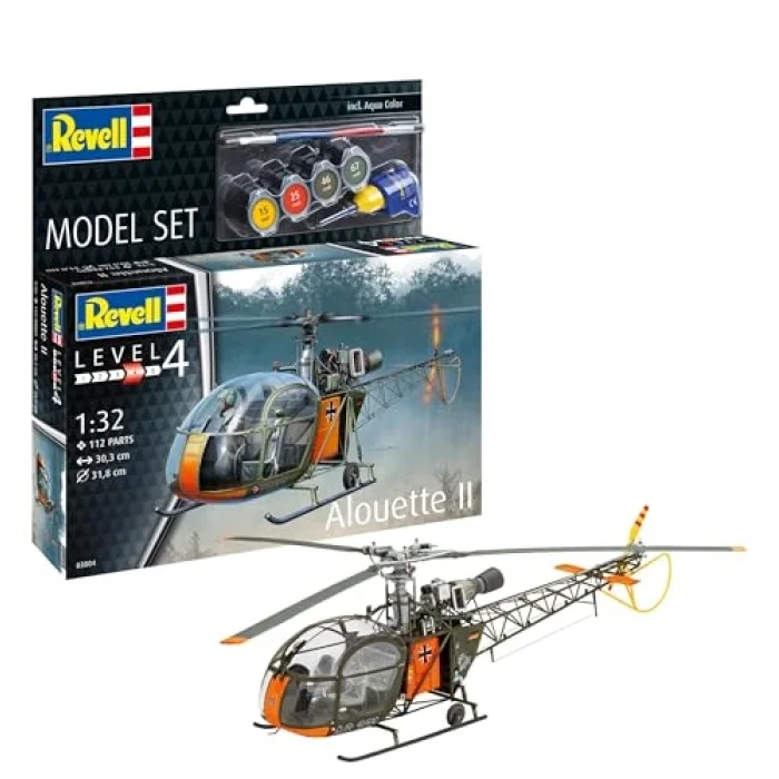 Model Set Alouette II Uçak Seti