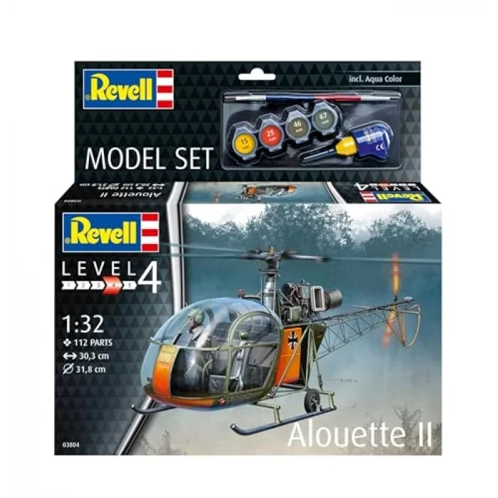 Model Set Alouette II Uçak Seti