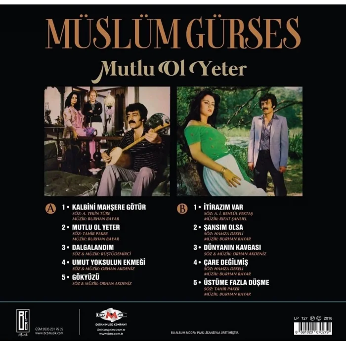 Müslüm Gürses - Mutlu Ol Yeter 33 Devir Plak