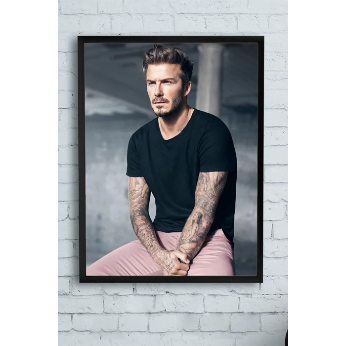 (pster10608) David Beckham Çerçeveli Tablo 2 (40x50cm)