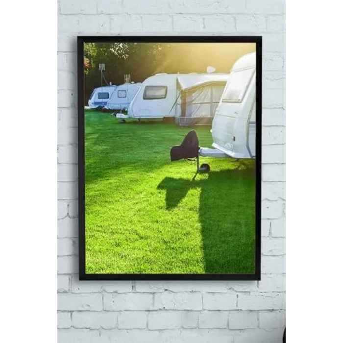 (pster11512) Karavan Araba Çerçeveli Tablo (30 X 40cm)