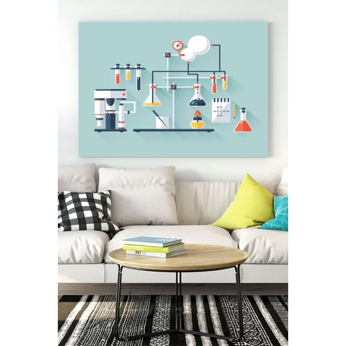 (pster15668) Deney Bilimsel Kanvas Tablo 40 x 60
