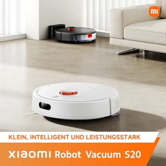 Robot Vacuum S20, 5000Pa Emiş Gücü, Akıllı Robot Süpürge, Siyah