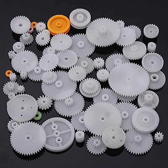 robotistan 75 Parça Plastik Dişli Çark Seti (DC Motor - DIY - Hobi Seti)
