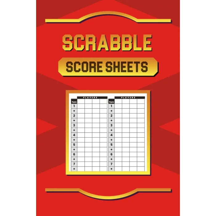 Scrabble Score Sheets: Scrabble Game Book Pad, 120 Sheet Score Card Notebook, Record Your Scrabble Games! Paperback, Scrabble Game Book Pad